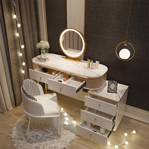Cosmetic table bedroom net red ins wind light luxury modern Nordic simple storage cabinet one small family dressing table