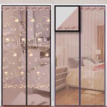 Inlet door mosquito curtain strong bedroom nail-free summer mosquito net household dust cover Nordic Velcro ventilation