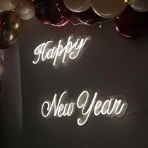 New Years Day Christmas Happynewyear Letter Neon Molding Logo Decorative Light