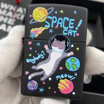 Lighter zippo genuine original dumb paint cute pet dream travel cat men American original lettering gift box