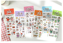 Little love Tokyo Japanese hand account Infeel mePVC stickers tea little things decoration stickers 2 pieces into domestic