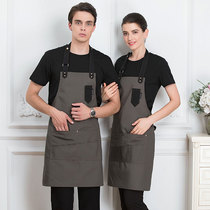 Canvas fashion Korean trend supermarket work apron custom logo advertising printing milk tea shop fruit shop apron