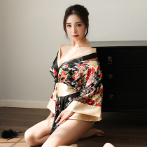 Large size sexy underwear hot on the bed sexy kimono sexy passion pajamas uniform crotch temptation teasing suit female show