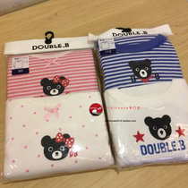 Spot mikihouse childrens underwear nine-point sleeve bottoming short sleeve two pieces a pack 60-2461-971