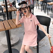 Girls 2020 new Korean version of net Red Spring and Autumn Childrens foreign style skirt spring childrens dress dress dress