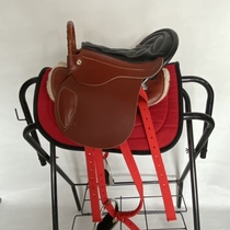 Special saddle for children riding pony Genuine leather pony saddle equestrian supplies Debao pony saddle