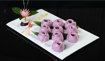 Purple potato rose wedding plate frozen instant semi-finished snack breakfast 280g10 lazy dishes New Years Eve dinner