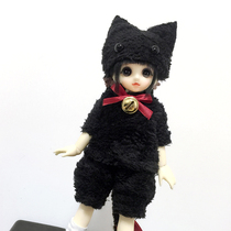 ()bjd sd doll cat suit T-shirt shorts hat plush kitten clothes 468 cents