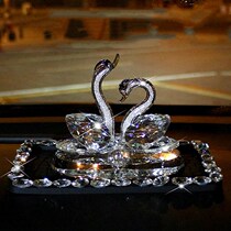 Crystal Swan car interior ornaments car center console eau de toilette seat decorative supplies are complete atmosphere