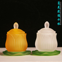 Authentic natural glazed Buddhas temple for the Buddhas glaze great sorrow Cup water cup holy water Cup