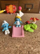 Export Original Single Blue Elf Microminiature Landscape Handheld to assemble Toys Set