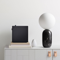 Marble table lamp postmodern Nordic simple study bedroom bedside lamp Entrance bar Hotel exhibition hall decorative lamp