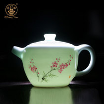 Changnan small Teapot Jingdezhen Kung Fu tea set Ceramic Teapot Mini small single pot Jade Porcelain hand-painted teapot