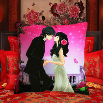 Marriage embroidery embroidery pillow on a couple wedding celebration 2022 new pillow sleeve living room sofa own bedroom