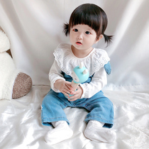 Girls Strap Pants Spring and Autumn 2019 New Children Cowboy Baby Western Style 1 Year-old Children Autumn 3 Female Baby Autumn Dress