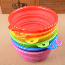 Low Priced Folding Out of Pet Bowls Folded Dog Bowls Pet Food Basin Pet Travel Supplies