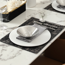 Place mat light luxury Japanese bowl mat heat insulation mat model room modern simple home high-end Western placemat Nordic table mat