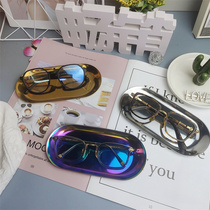 New Nordic metal storage tray glasses shop counter Zhongdao display stand props personalized ornaments