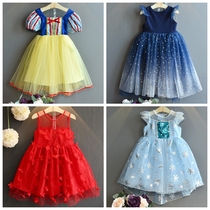 Summer 2020 girls short sleeve dress gauze dress childrens vest dress suspender skirt girl lace dress girl lace dress baby princess dress