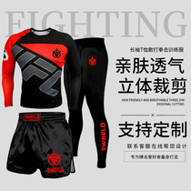  Venom long-sleeved T-shirt fitness mens tights PRO sanda boxing training suit basketball sports three-piece suit customization