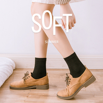 Socks female midbarrel socks ins Chains 2020 new South Korean pure colour Long Sox Black pure cotton Japanese Autumn Winter Long Cylinder Socks