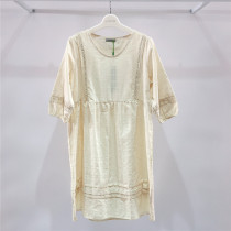 Love Beauty Mommy Special Cabinet 2020 Summer New Pregnancy Woman Dress Pure Cotton Thin Breathable Short Sleeves Dress 21C104