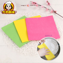 Imported dishwashing cloth rag Water absorption does not lose hair thickened non-oil kitchen cleaning towel 100% cleaning cloth Table and bowl towel