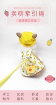 Rabbit Dutch pig leash rope clothes hat accessories set tour photo