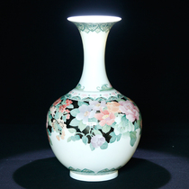 Lifetime Achievement Award of Chinese Ceramic Art Provincial Gongmei Master Yuan Shufan hand-painted vase ornament