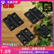 Black thickened Heitan iron cabinet door hinge distribution box electric cabinet equipment industrial hinge machine tool accessories hinge