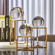 Modern simple Nordic light luxury wind crystal ball decoration model room home living room wine cabinet study soft decoration