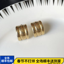 American Western Antique Jewelry Exotic VintageGivenchy European and American Ins Medieval French Curved Earrings