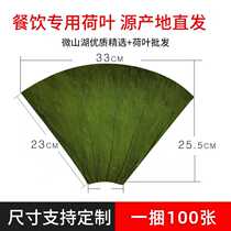 Whole Weishan Lake new fan 33*25*9 large size lotus leaf steamer wooden barrel rice 100 slices Hotel