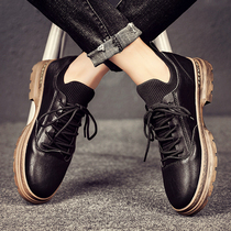 Casual leather shoes men business dress British style autumn increased leather shoes mens shoes 2021 new trendy shoes