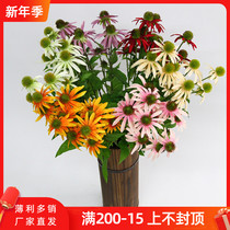 Simulation floral flower fruit Echinacea green planting wedding floral arrangement home flower arrangement flower wedding decoration road guide flower Flower