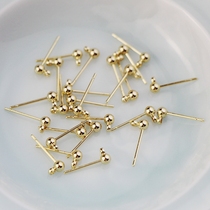 14K gold-wrapped silver earrings earrings earrings accessories solid hollow diy handmade accessories
