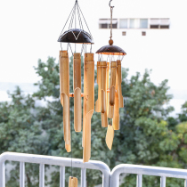 Japanese Wind Chime and Wind Retro Cherry Blossom Summer Bamboo Handmade Hanging Bell Bamboo Wind Chime Small Fresh Creativity