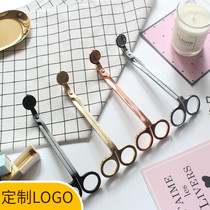 Customizable LOGO Stainless Steel Incense Candle Tool Incense Candle Scissors Wick Scissors Candle Wick Scissors