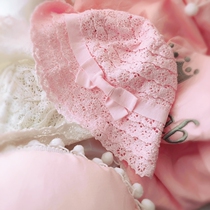 Female baby lace princess sun hat newborn hat girl sun hat fisherman hat thin basin hat spring and summer