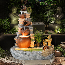 Chinese courtyard decoration Outdoor garden Creative yard Farm house Farm yard Small yard Villa landscape decoration