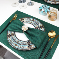 Dining Cushion Light Lavish Nordic Ins Wind Like Board Ink Green Table Mat Anti-Burn Home Western Dining Steak Insulation Dining Cloth Cushion