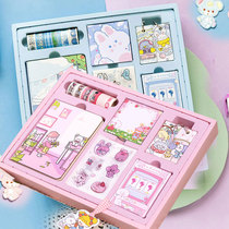 Girl birthday gift over 8 years old practical hand account set gift box 9 first grade school spree childrens blind box