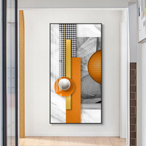 Home entrance decorative painting modern minimalist creative abstract geometric vertical mural corridor aisle background wall hanging painting