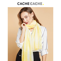 CacheCache Scarf 2020 Spring and Autumn New Korean Fashion Small Fresh Advanced Sense Scarf Joker Silk Scarf Tide