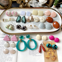 Western Antique Vintage Vintage Earrings Medieval port Wind and American retro 100 lap fashion elegant ear clip 64