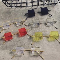 Net-red homo-style retro square glasses original Cebu sunglasses ins Han version of male and female ink mirror European and American personality wave