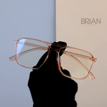 Brian 2021 Little Red Book Light Luxury Anti-Blue tr Transparent Myopia glasses Frame ins Thin Big Frame Female 9165