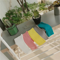 2020 summer new Korean version of womens childrens solid color candy color pit leggings childrens clothing infant nine-point pants