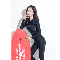 Korean wetsuit womens split sunscreen swimsuit Long-sleeved jellyfish suit Quick-drying thin diving swimsuit Snorkeling surfing suit