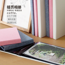 NCL Insert Photo Album 6 inch 7 inch fabric high penetration pocket family album horizontal and vertical photo album Family Memorial Book